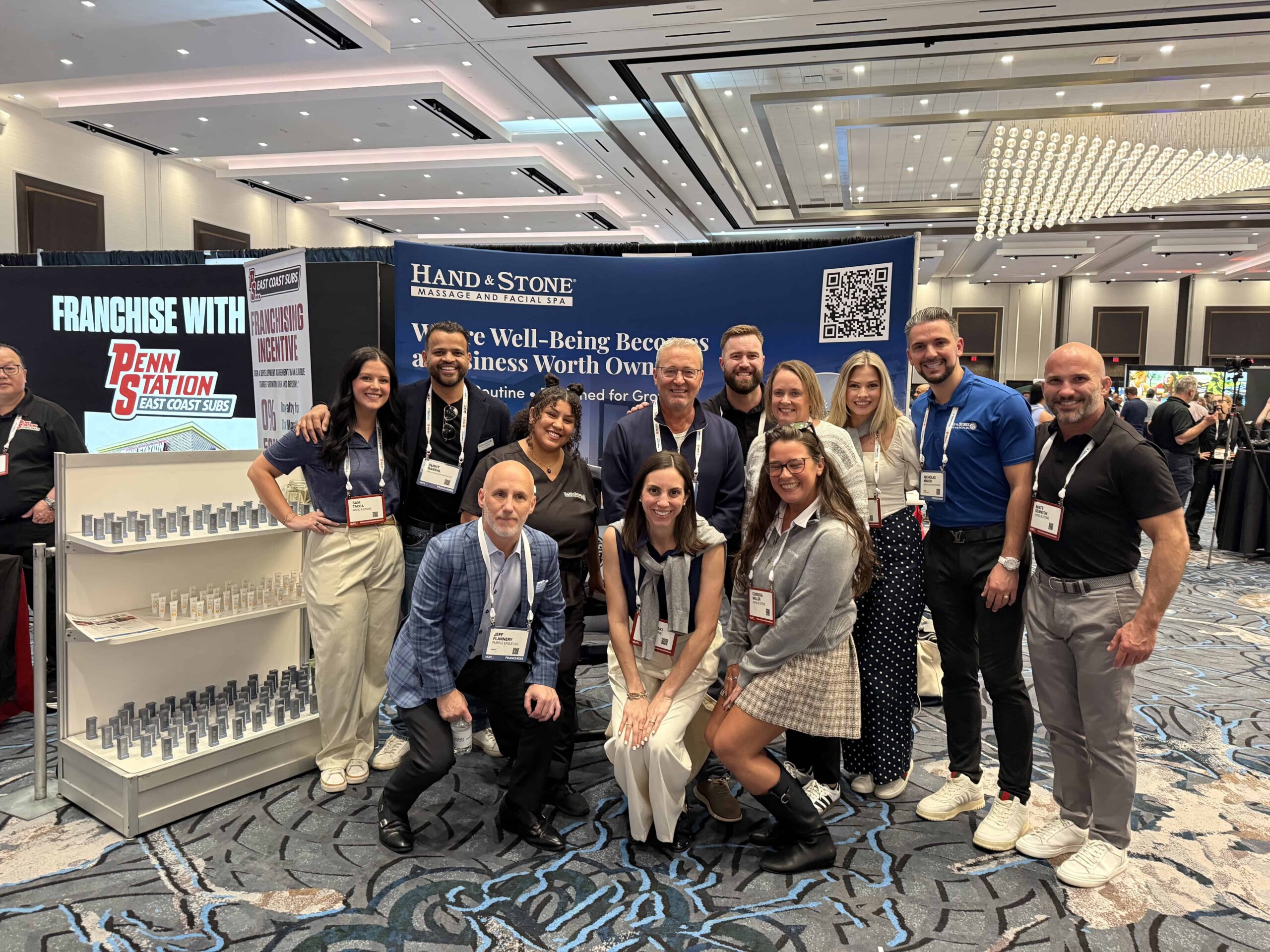 Hand & Stone Development Team and some of our multi-unit owners at the 2026 MUFC